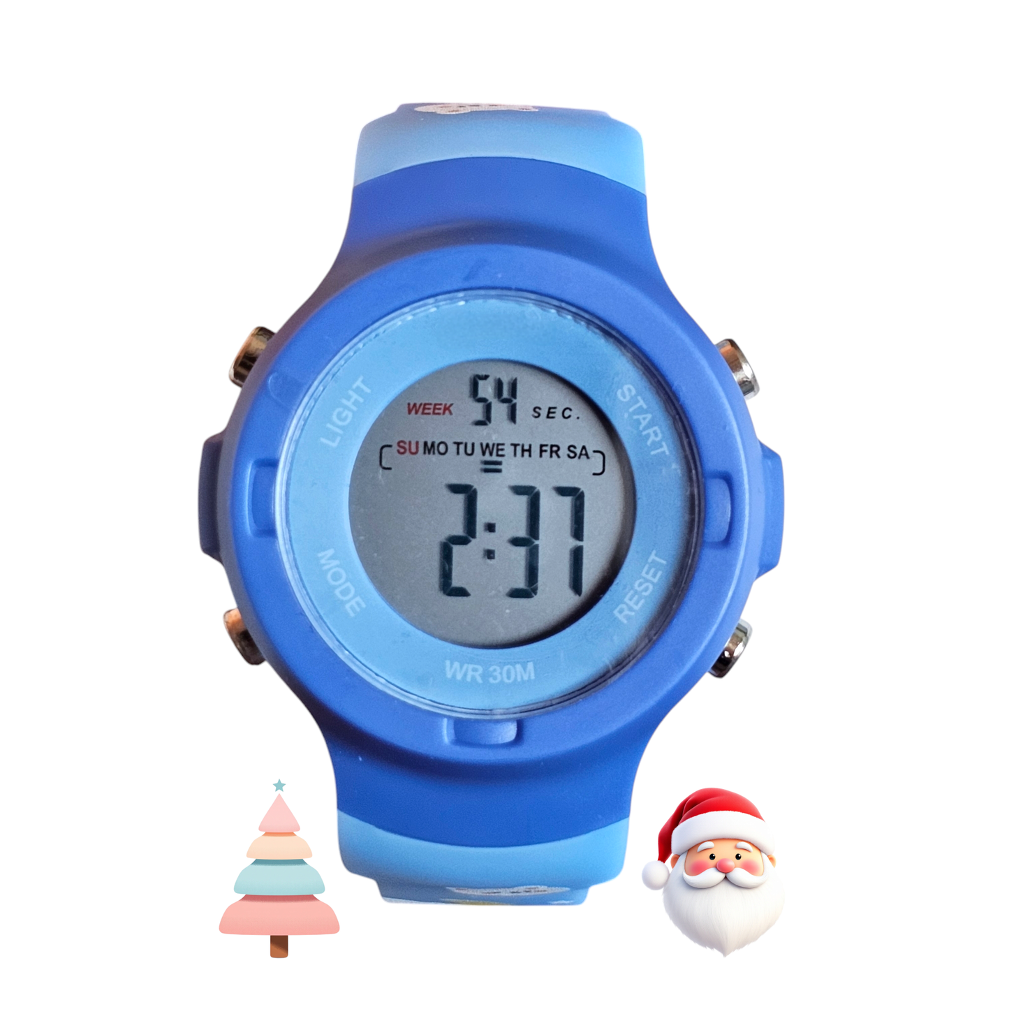 Hooper Kids Digital Sports LED Wrist Watch Boys Girls 5-12 Years Waterproof Multifunction Alarm Stopwatch Backlight Durable Strap Outdoor Casual Wear