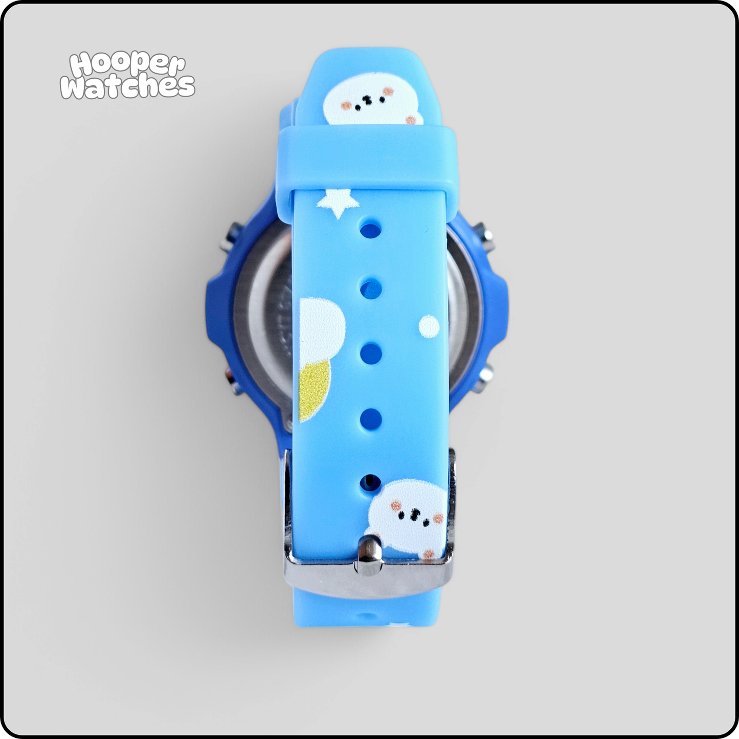 Hooper Kids Digital Sports LED Wrist Watch Boys Girls 5-12 Years Waterproof Multifunction Alarm Stopwatch Backlight Durable Strap Outdoor Casual Wear