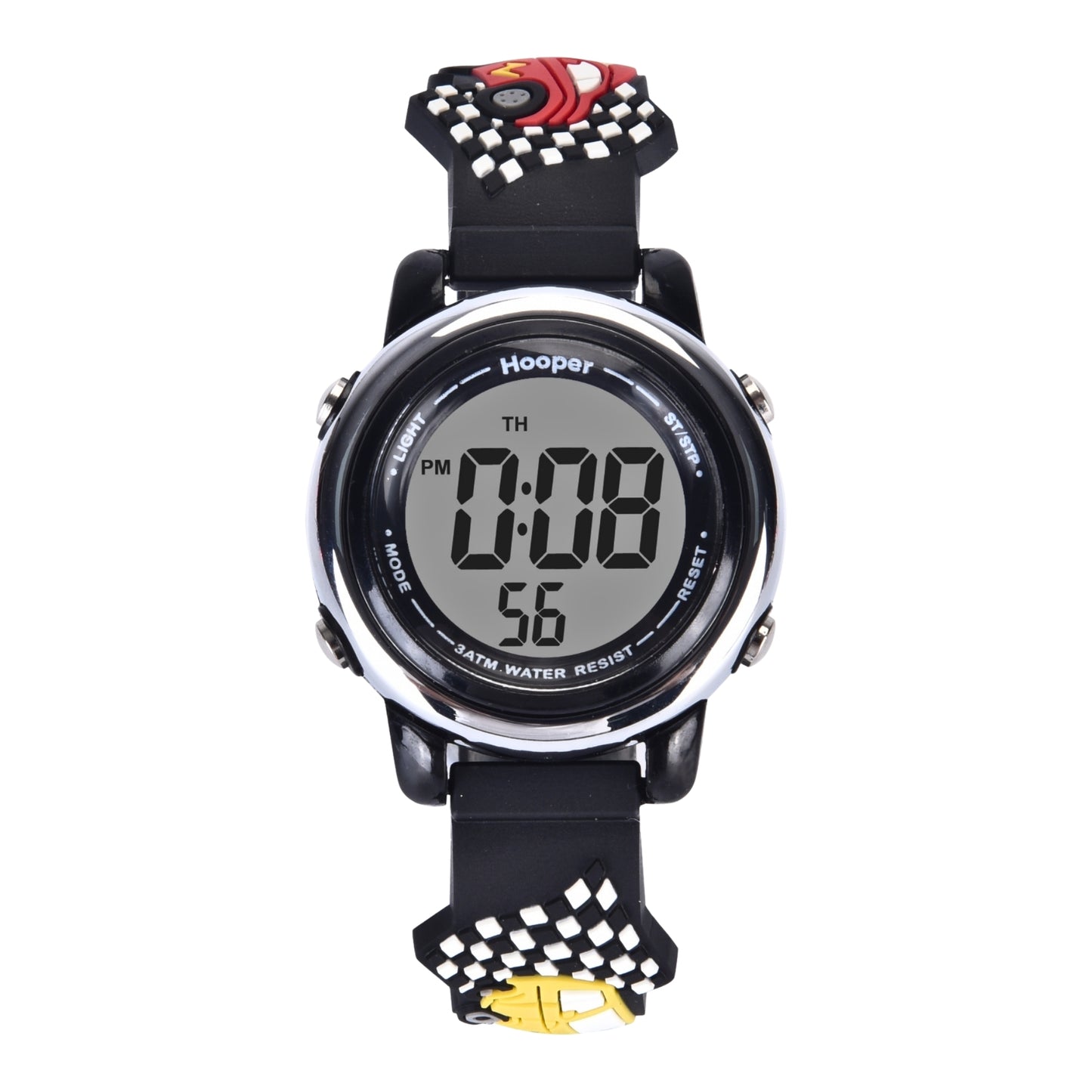 Hooper Premium Watches for Boys β 3D Cute LED 7 Colors Multifunction Digital Waterproof Watch for Kids 5-10 Years, Unbreakable Silicone Strap ( CAR )