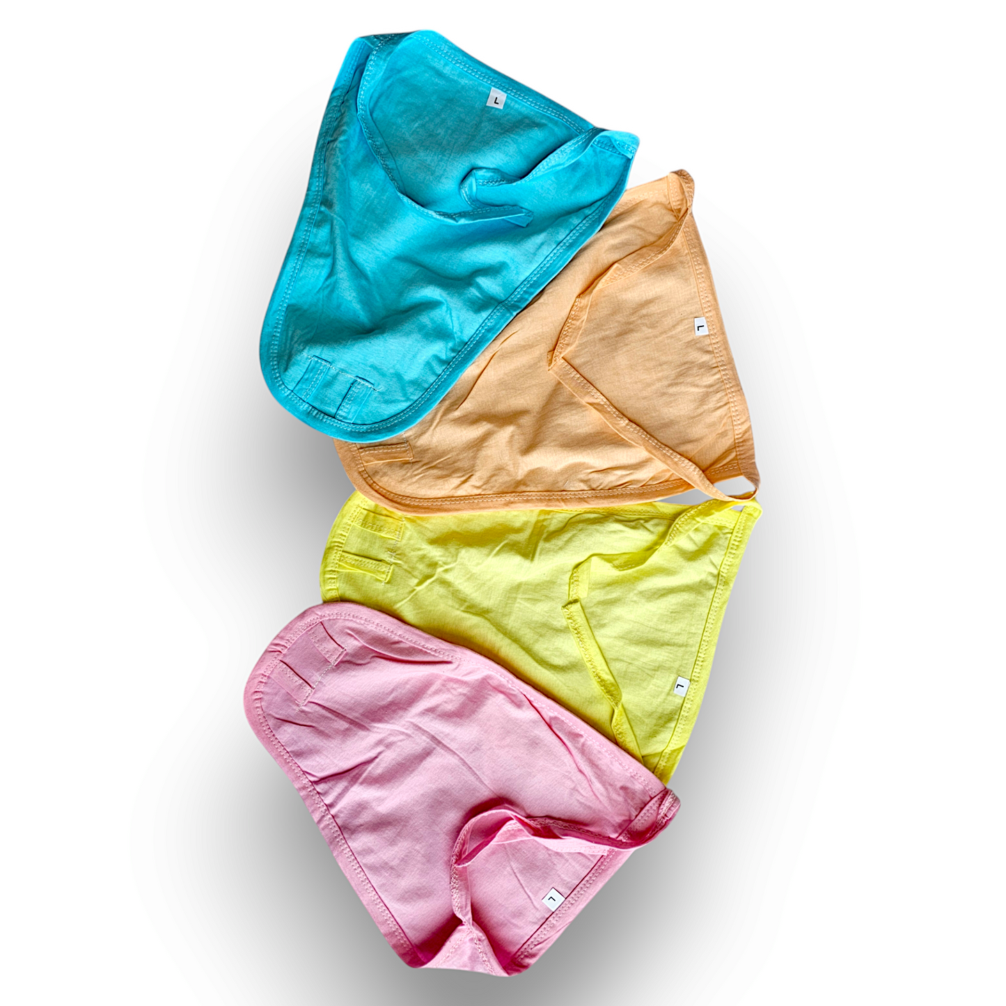 Hooper Baby's Cotton Cloth Diapers/Langot Double Layer U Shaped Tie Knot Closer Washable and Reusable Nappies