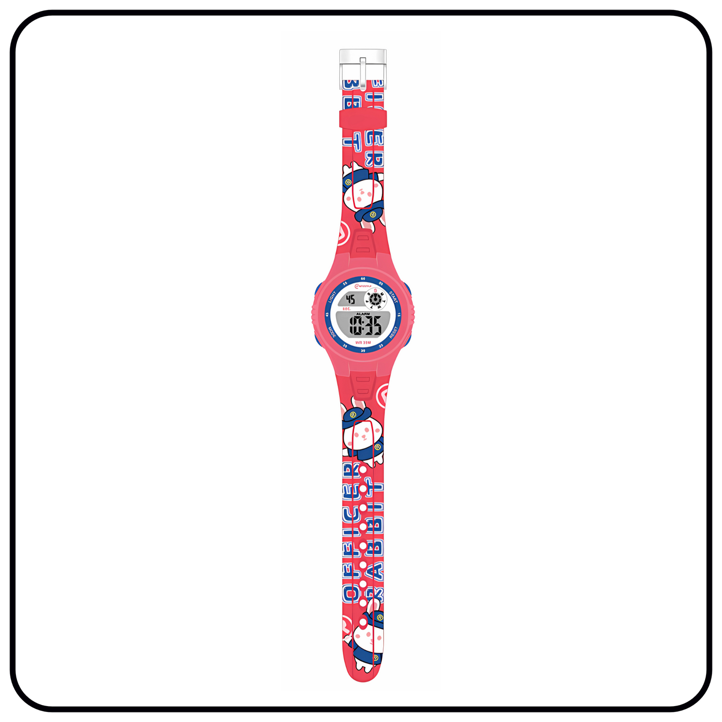 Hooper Kids Digital Sports LED Wrist Watch Boys Girls 5-12 Years Waterproof Multifunction Alarm Stopwatch Backlight Durable Strap Outdoor Casual Wear