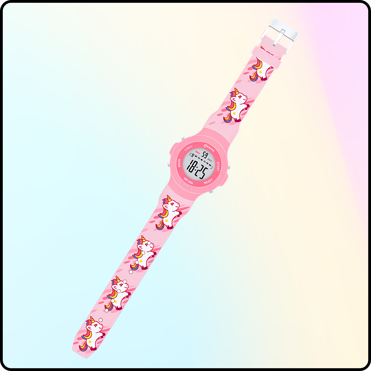 Hooper Kids Digital Sports LED Wrist Watch Boys Girls 5-12 Years Waterproof Multifunction Alarm Stopwatch Backlight Durable Strap Outdoor Casual Wear