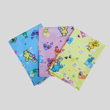 Hooper Plastic Baby Bed-Sheet | Wetting Protector Sheet | Mattress Sheet for Baby | Toddler Bed-Sheet | Thin, Printed Tiny Animal Pattern, Washable, Protects from Wetness (Multicolor Medium)