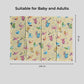 Hooper Plastic Baby Bed-Sheet | Wetting Protector Sheet | Mattress Sheet for Baby | Toddler Bed-Sheet | Thin, Printed Tiny Animal Pattern, Washable, Protects from Wetness, Large