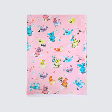 Hooper Plastic Baby Bed-Sheet | Wetting Protector Sheet | Mattress Sheet for Baby | Toddler Bed-Sheet | Thin, Printed Tiny Animal Pattern, Washable, Protects from Wetness, Large