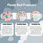 Hooper Plastic Baby Bed-Sheet | Wetting Protector Sheet | Mattress Sheet for Baby | Toddler Bed-Sheet | Thin, Printed Tiny Animal Pattern, Washable, Protects from Wetness, Large