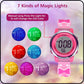 Hooper Premium Watches for Girls – 3D Cute LED 7 Colors Multifunction Digital Waterproof Watch for Kids 5-10 Years, Unbreakable Silicone Strap ( BOWTIE )