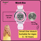Hooper Premium Watches for Girls – 3D Cute LED 7 Colors Multifunction Digital Waterproof Watch for Kids 5-10 Years, Unbreakable Silicone Strap ( BOWTIE )