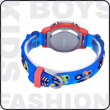 Hooper Premium Watches for Boys – 3D Cute LED 7 Colors Multifunction Digital Waterproof Watch for Kids 5-10 Years, Unbreakable Silicone Strap ( CAR )
