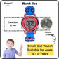 Hooper Premium Watches for Boys – 3D Cute LED 7 Colors Multifunction Digital Waterproof Watch for Kids 5-10 Years, Unbreakable Silicone Strap ( CAR )