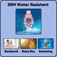 Hooper Premium Watches for Girls – 3D Cute LED 7 Colors Multifunction Digital Waterproof Watch for Kids 5-10 Years, Unbreakable Silicone Strap (CHERRY )