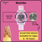 Hooper Premium Watches for Girls – 3D Cute LED 7 Colors Multifunction Digital Waterproof Watch for Kids 5-10 Years, Unbreakable Silicone Strap (CHERRY )