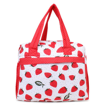 Hooper Diaper Bag for Moms | Compact and Spacious Baby Travel Backpack with Insulated Pockets | Adjustable Shoulder Strap and Waterproof Material | RED