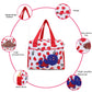 Hooper Diaper Bag for Moms | Compact and Spacious Baby Travel Backpack with Insulated Pockets | Adjustable Shoulder Strap and Waterproof Material | RED