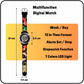 Hooper Premium Watches for Boys – 3D Cute LED 7 Colors Multifunction Digital Waterproof Watch for Kids 5-10 Years, Unbreakable Silicone Strap ( DINOSAURS )