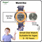 Hooper Premium Watches for Boys – 3D Cute LED 7 Colors Multifunction Digital Waterproof Watch for Kids 5-10 Years, Unbreakable Silicone Strap ( DINOSAURS )