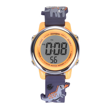 Hooper Premium Watches for Boys – 3D Cute LED 7 Colors Multifunction Digital Waterproof Watch for Kids 5-10 Years, Unbreakable Silicone Strap ( DINOSAURS )