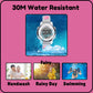 Hooper Premium Watches for Girls – 3D Cute LED 7 Colors Multifunction Digital Waterproof Watch for Kids 5-10 Years, Unbreakable Silicone Strap ( Fairy )
