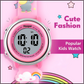 Hooper Unicorn Watches for Girls – 3D Cute LED 7 Colors Multifunction Digital Waterproof Watch for Kids 5-10 Years, Unbreakable Silicone Strap