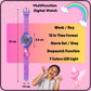 Hooper Premium Watches for Girls – 3D Cute LED 7 Colors Multifunction Digital Waterproof Watch for Kids 5-10 Years, Unbreakable Silicone Strap ( Fairy )