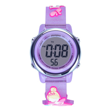 Hooper Premium Watches for Girls – 3D Cute LED 7 Colors Multifunction Digital Waterproof Watch for Kids 5-10 Years, Unbreakable Silicone Strap ( Fairy )